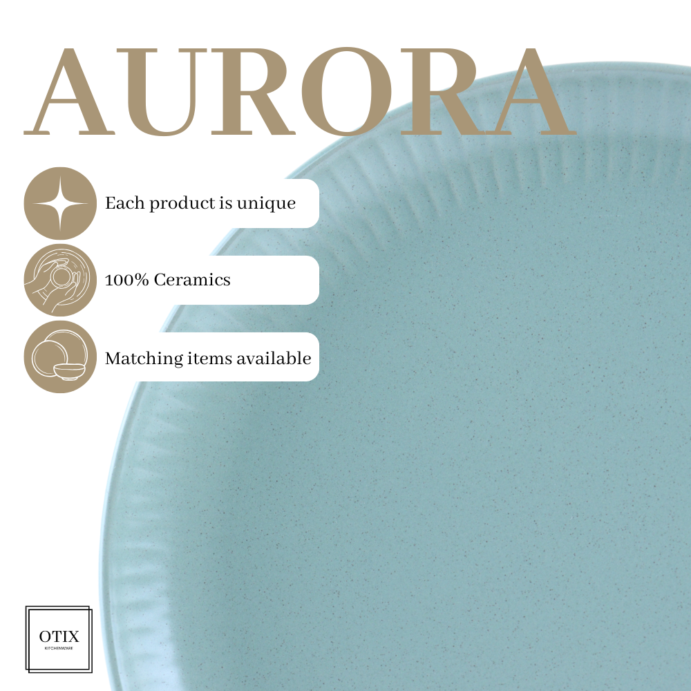 OTIX Dinerborden Bordenset 6 Persoons 27CM Aardewerk AURORA - Afbeelding 8