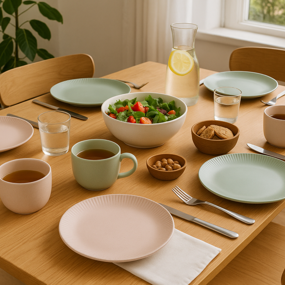 OTIX Dinerborden Bordenset 6 Persoons 27CM Aardewerk AURORA - Afbeelding 4