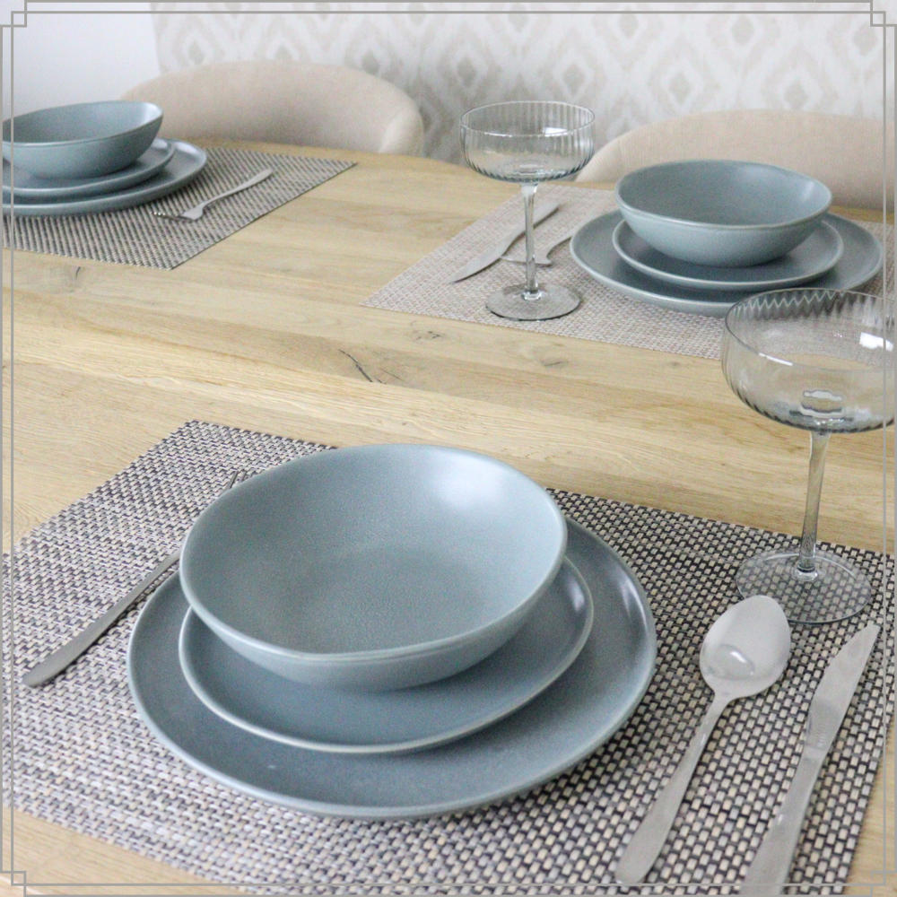 OTIX Dinerborden Bordenset 6 Persoons 27cm Aardewerk OAK - Afbeelding 4