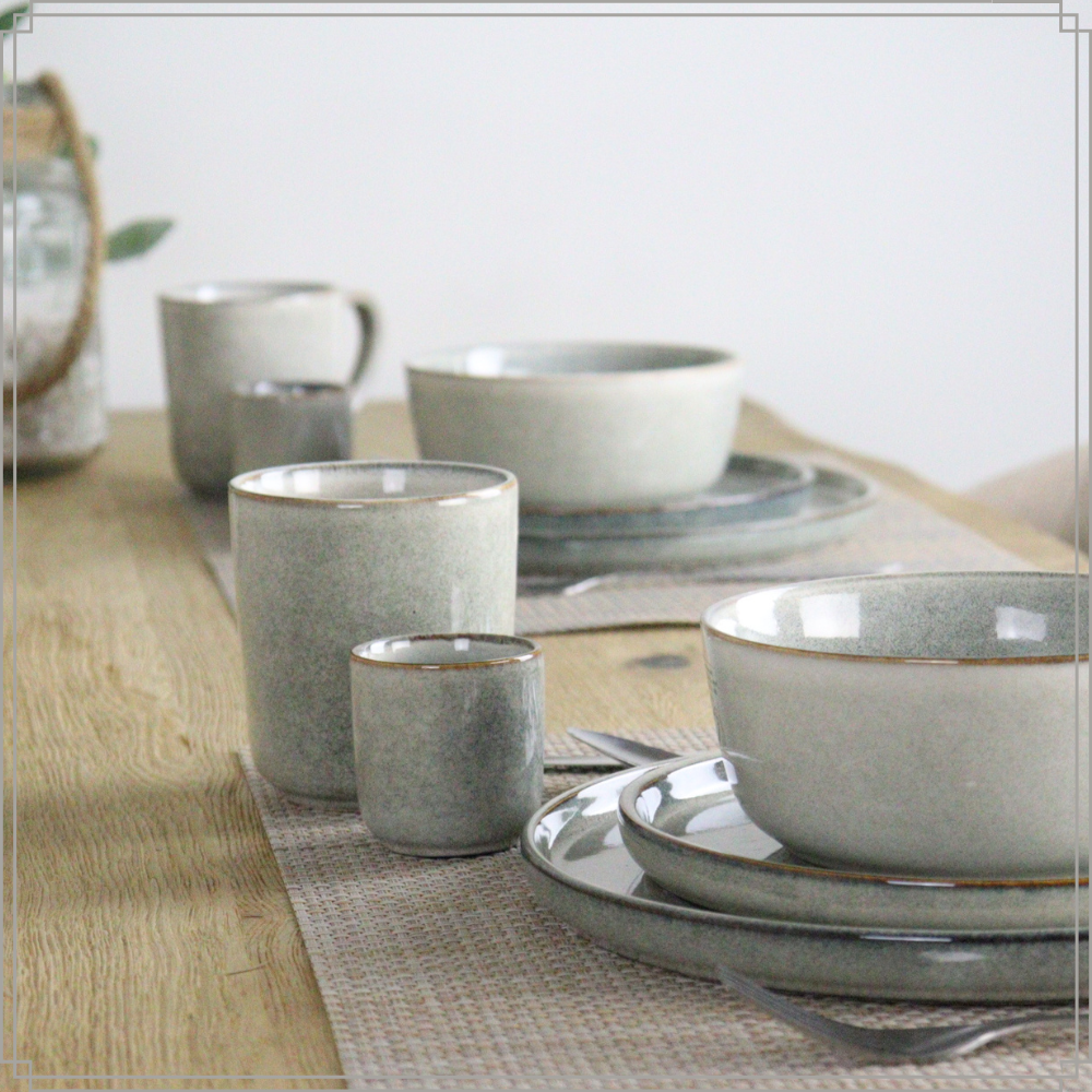 OTIX Espresso Kopjes Set van 6 80ml Mokken Aardewerk BEECH - Afbeelding 3