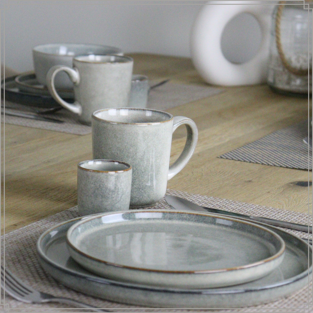 OTIX Espresso Kopjes Set van 6 80ml Mokken Aardewerk BEECH - Afbeelding 5