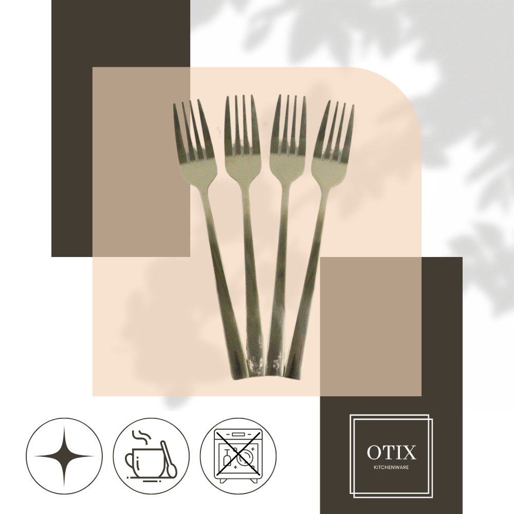 OTIX Gebaksvorkjes Set van 4 Taartvorkjes 6cm - Afbeelding 8