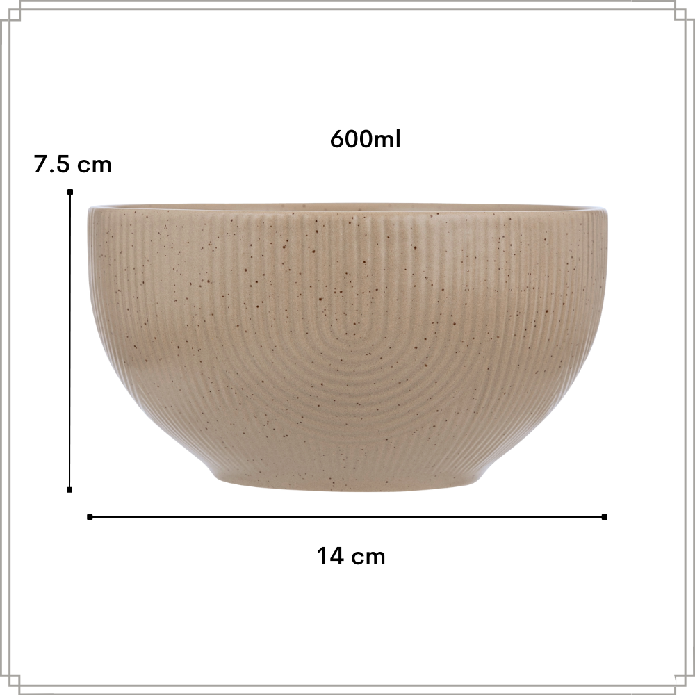 OTIX Koffiekopjes Set van 12 Cappuccino Kopjes 190ml 300ml met Set van 6 Soepkommen 600ml TEAK - Afbeelding 6