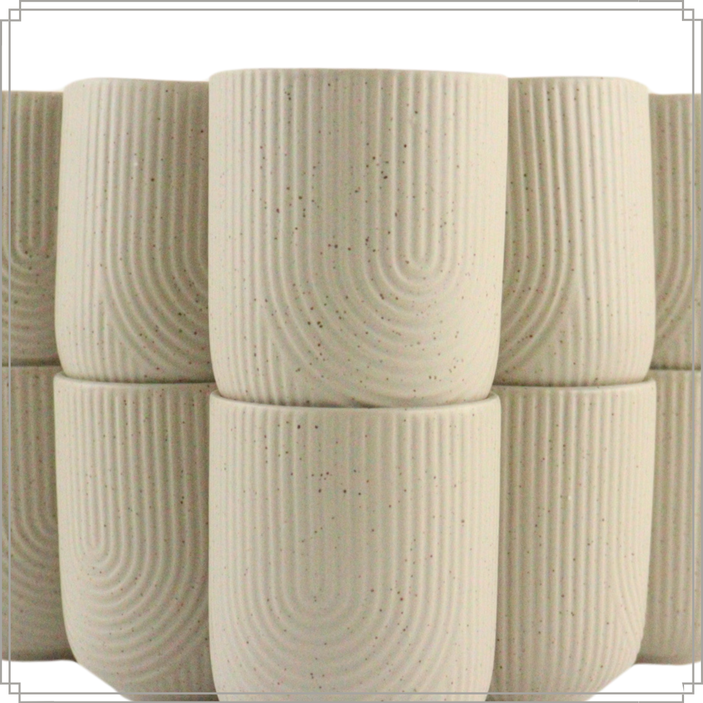 OTIX Koffiekopjes Set van 12 Cappuccino Kopjes 190ml 300ml met Set van 6 Soepkommen 600ml TEAK - Afbeelding 9