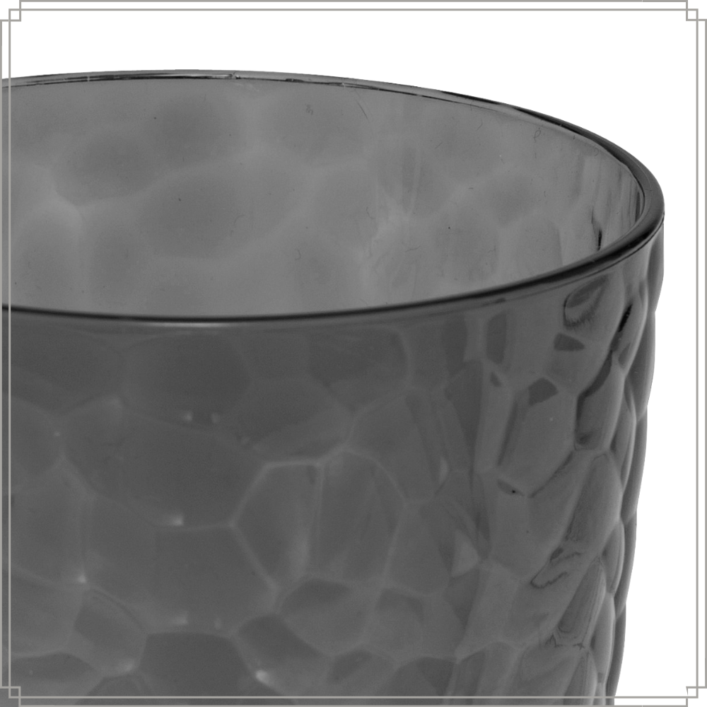 OTIX Kunststof Drinkglazen Herbruikbaar Set van 6 Waterglas Limonadeglazen Grijs 380ml ZEPHYR - Afbeelding 6