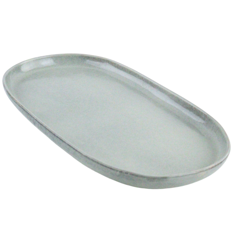 OTIX Serveerschaal Tapas Ovale Schaal Serveerschotel 37×21 Aardewerk BEECH