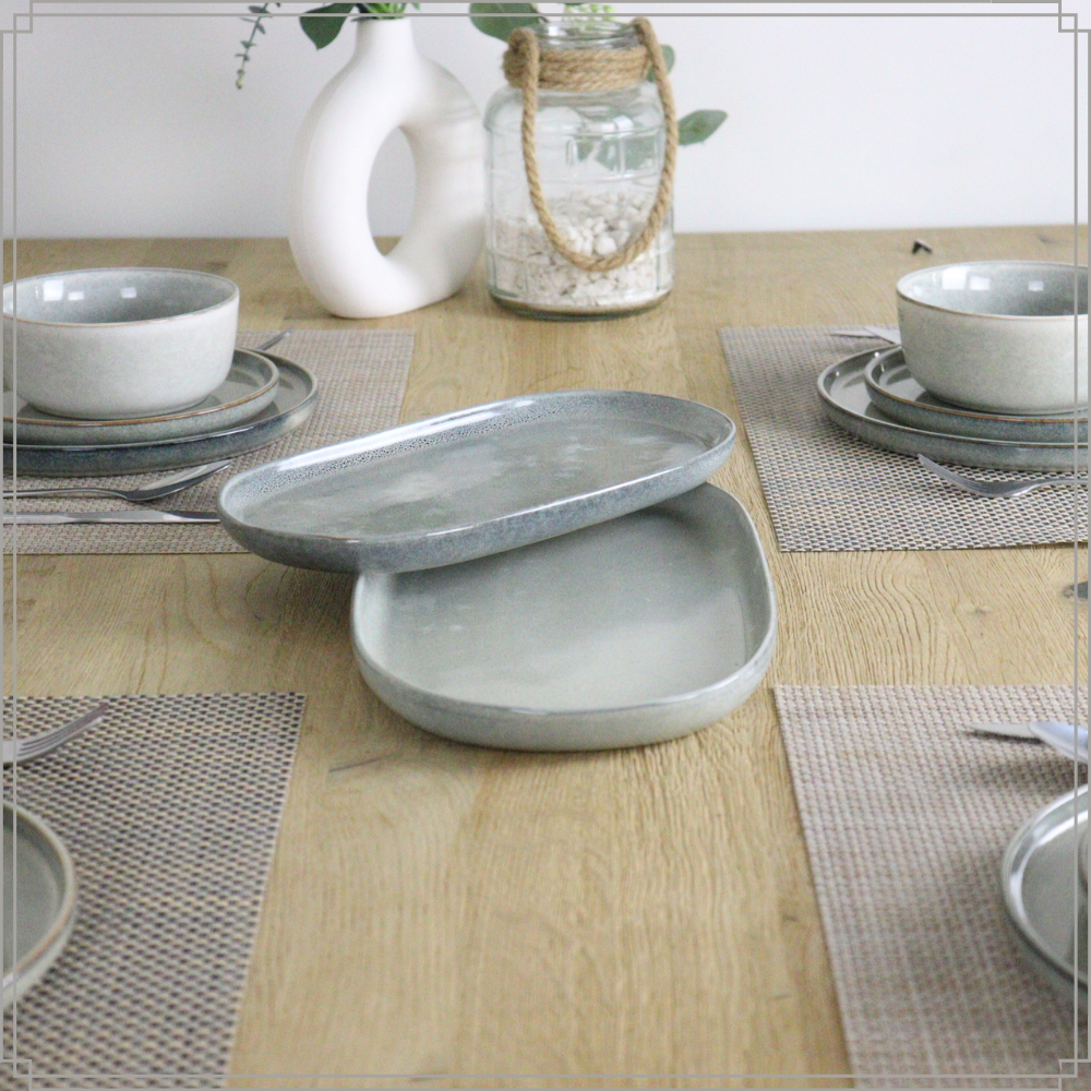 OTIX Serveerschaal Tapas Ovale Schaal Serveerschotel 37×21 Aardewerk BEECH - Afbeelding 5