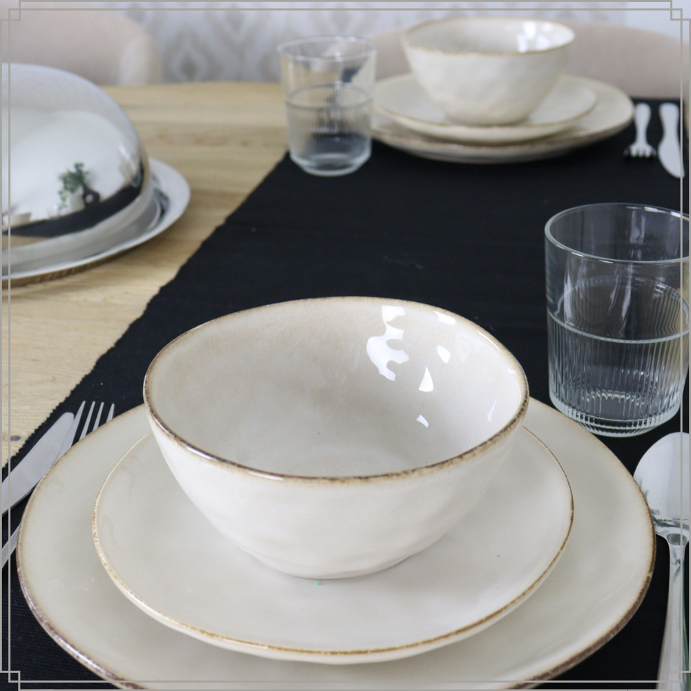 OTIX Soepkommen 6 Persoons Beige 620ml Keramiek MAPLE - Afbeelding 3