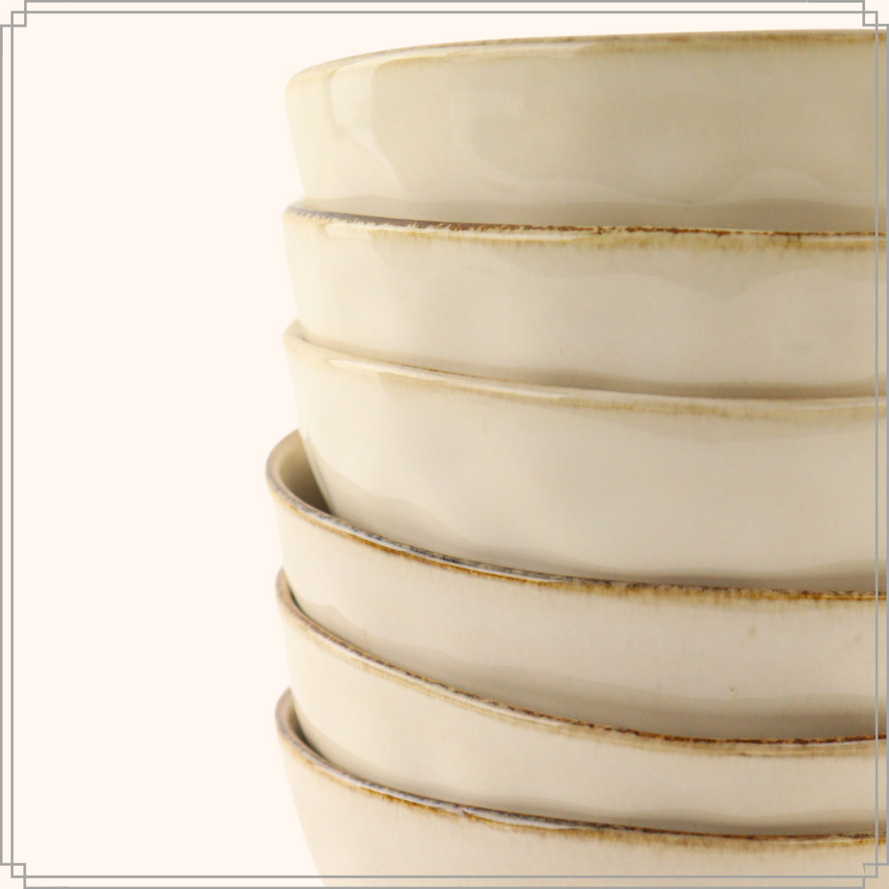 OTIX Soepkommen 6 Persoons Beige 620ml Keramiek MAPLE - Afbeelding 9