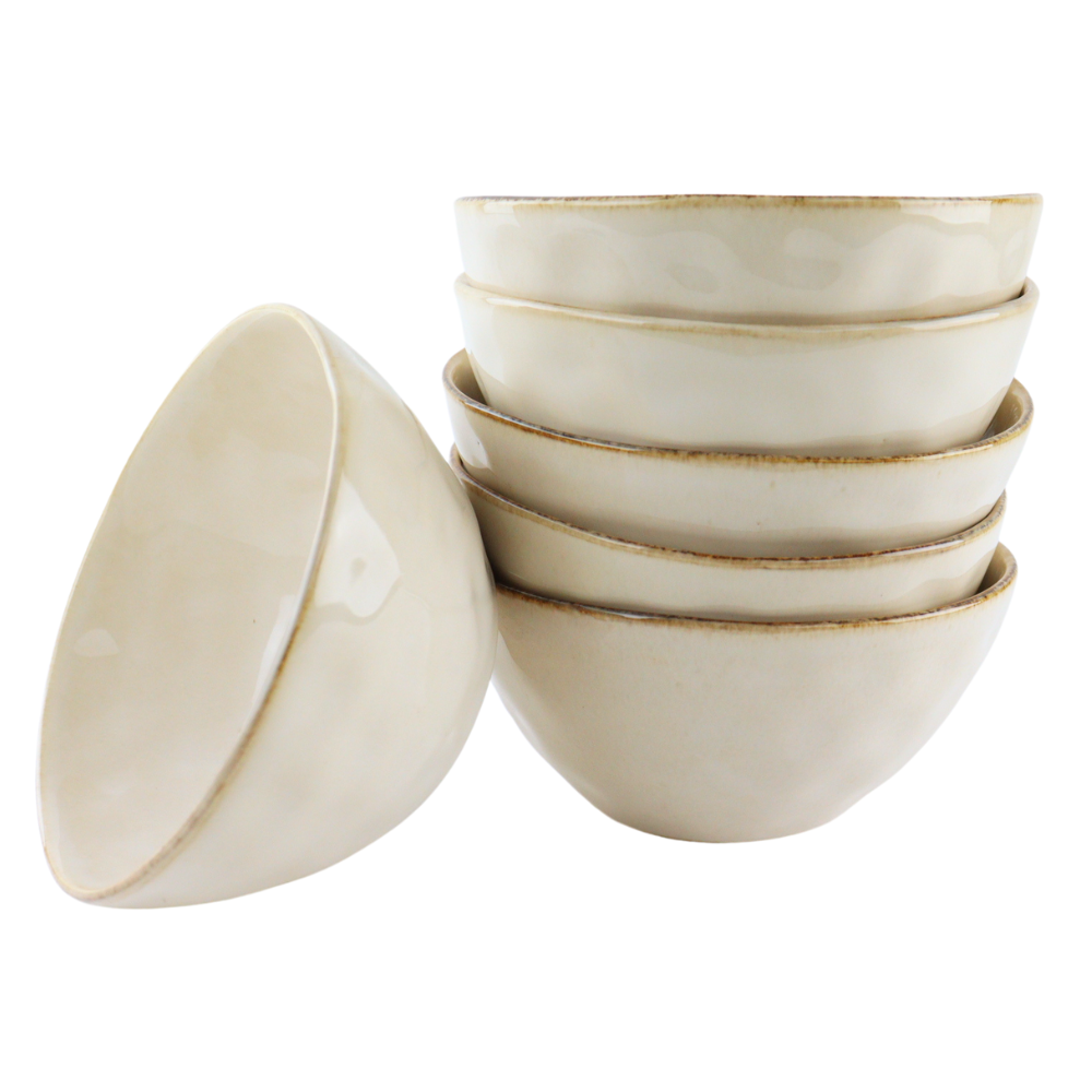 OTIX Soepkommen 6 Persoons Beige 620ml Keramiek MAPLE - Afbeelding 2