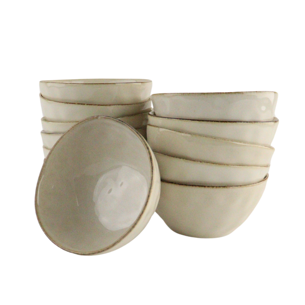 OTIX Soepkommen 12 Persoons Beige 620ml Keramiek MAPLE - Afbeelding 2