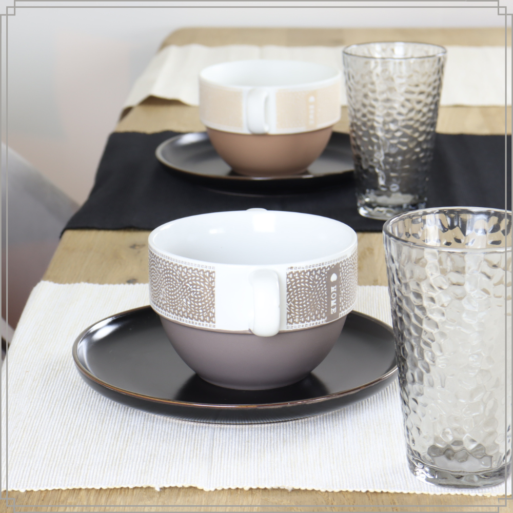 OTIX Soepkommen met Oor Set van 12 Stuks Soeptassen500 ml Diverse kleuren Keramiek HOME - Afbeelding 3