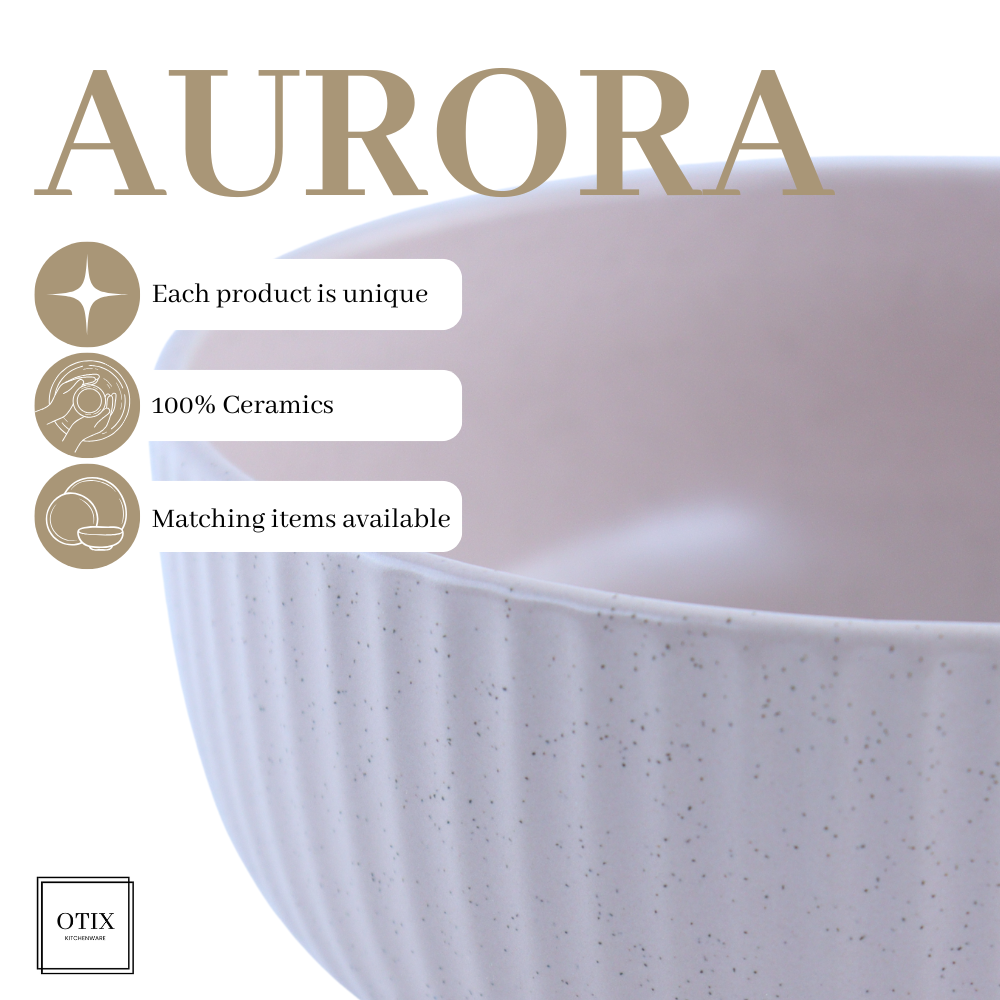 OTIX Soepkommen zonder Oor 12 Stuks Schaaltje Ontbijtkom 500ML 15cm Aardewerk AURORA - Afbeelding 9