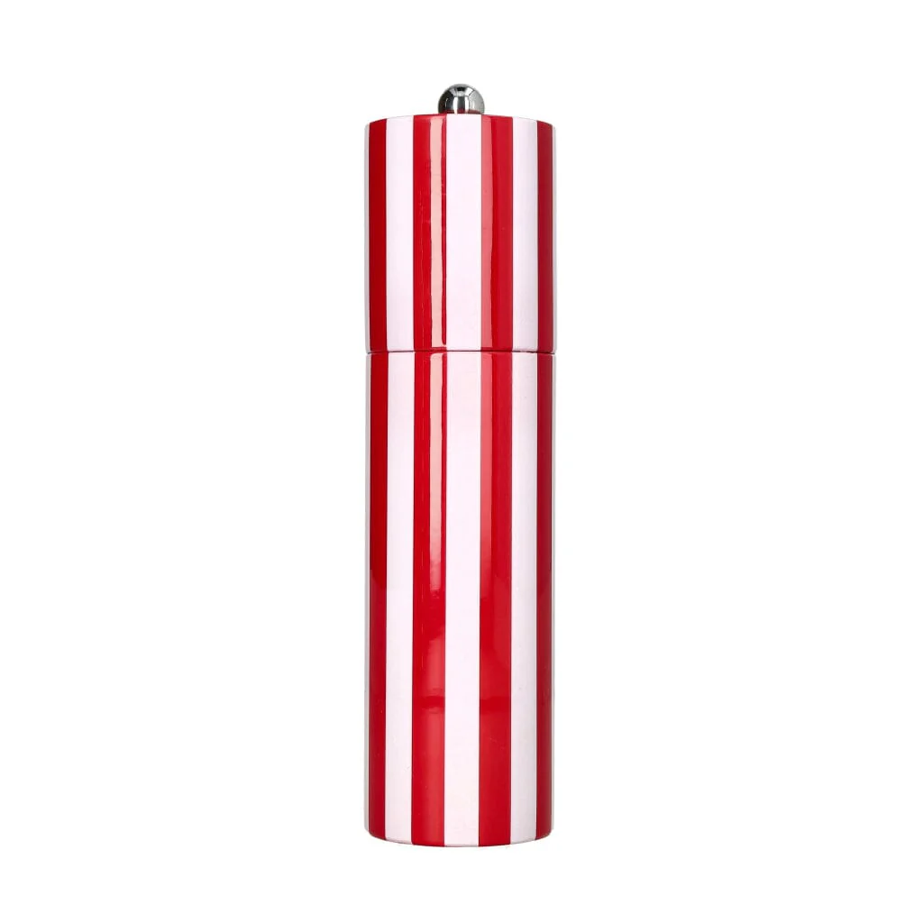 Addison Ross - Column Striped Peper & Zoutmolen Red & White 24 cm - Afbeelding 2