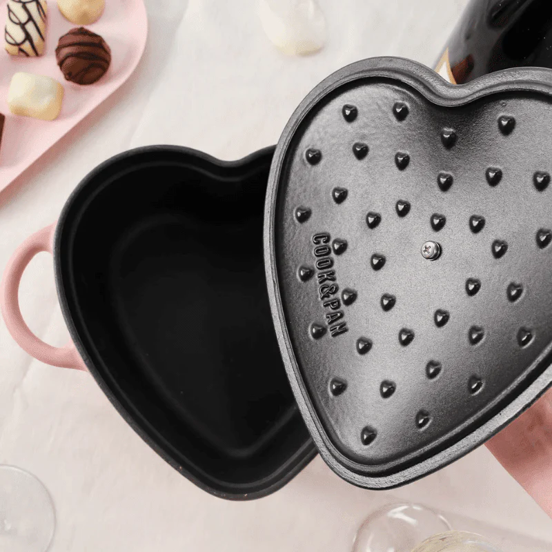 Cook & Pan - Love Gietijzeren Hartjes Braadpan 20 cm - Afbeelding 4