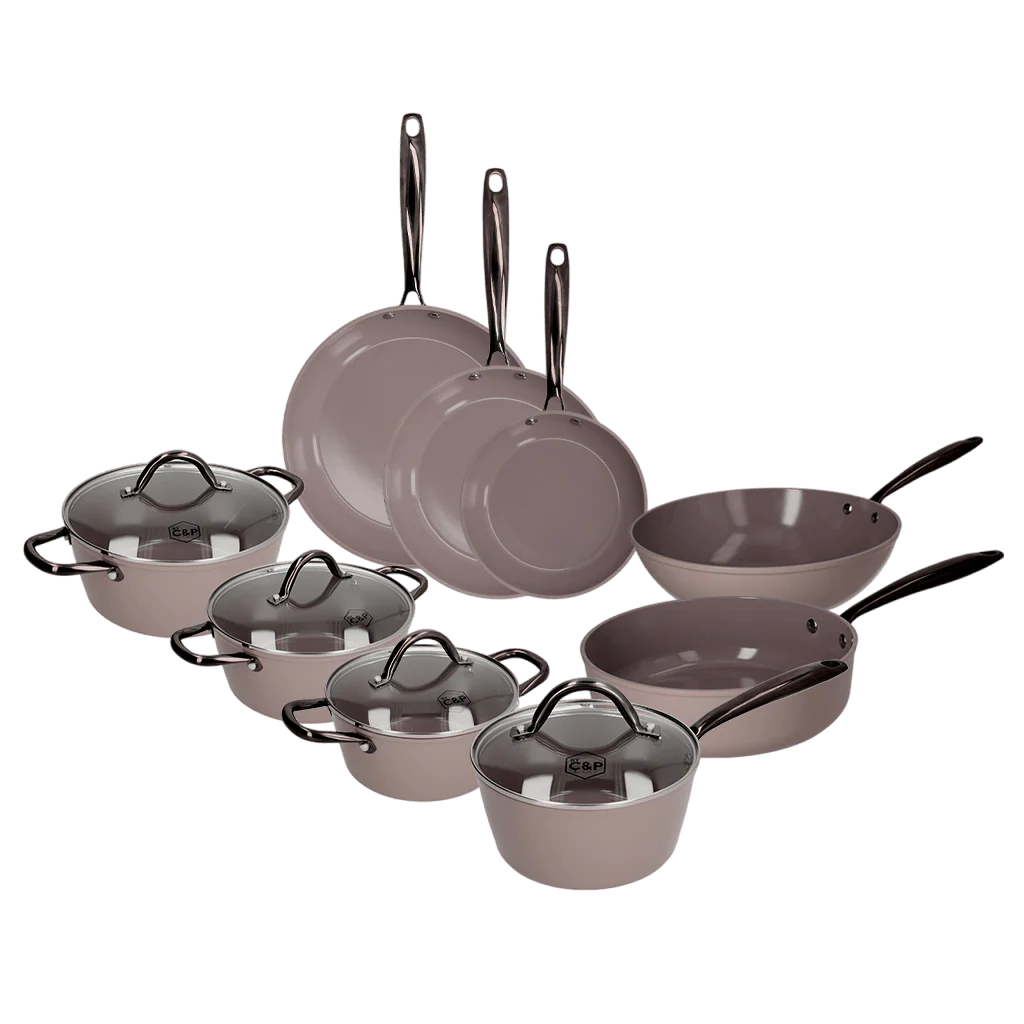 Cook & Pan - Taupe of Mind Pannenset 9-delig - Afbeelding 2