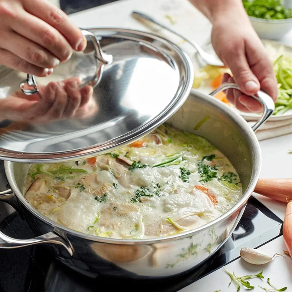 Demeyere - Atlantis 7 Conische sudderpan met deksel 24 cm - Afbeelding 6