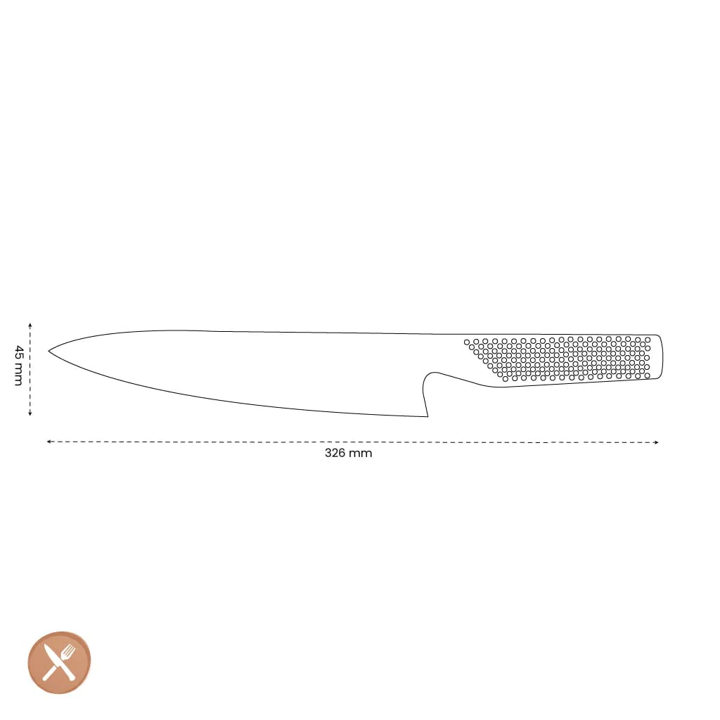 Global - G2 Koksmes 20 cm - Afbeelding 6