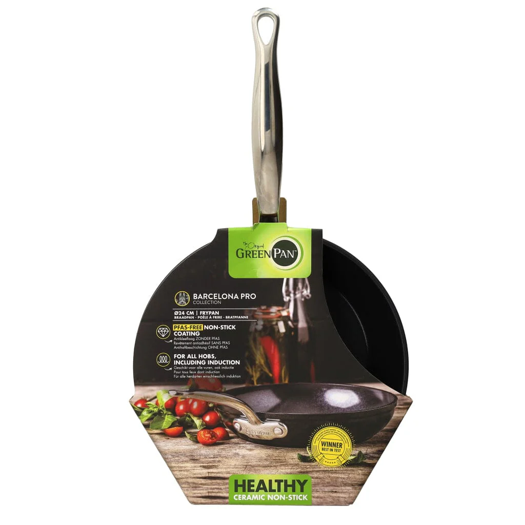 GreenPan - Barcelona Pro koekenpan met keramische antiaanbaklaag 24 cm - Afbeelding 7