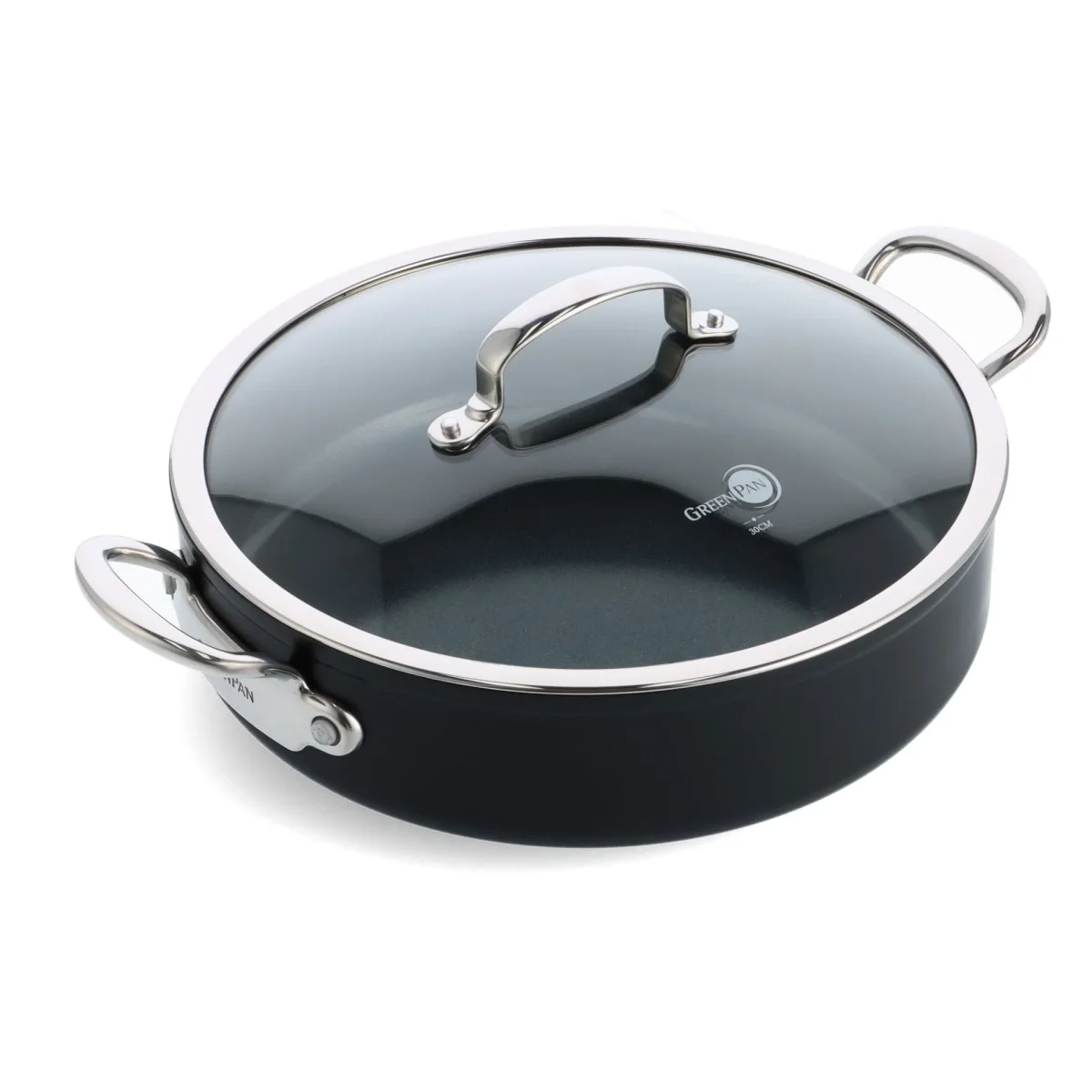 GreenPan - Barcelona Pro 4-delige Pannenset 24/28/30 cm - 2 koekenpannen + stoofpan met deksel - Afbeelding 6