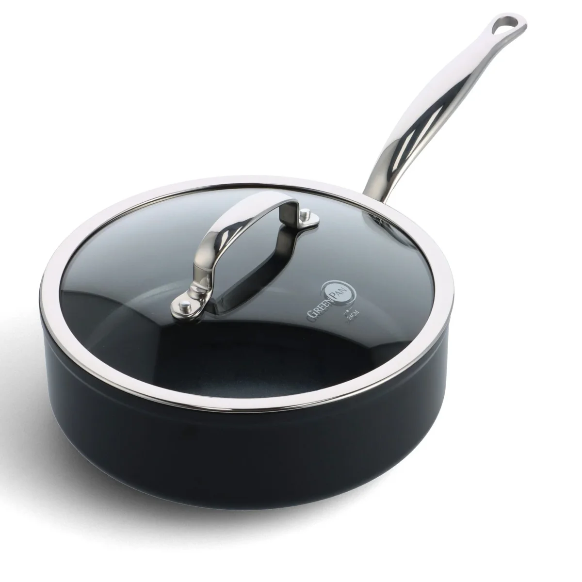 GreenPan - Barcelona Stoofpan met keramisiche antiaanbaklaag met deksel 24 cm - Afbeelding 2