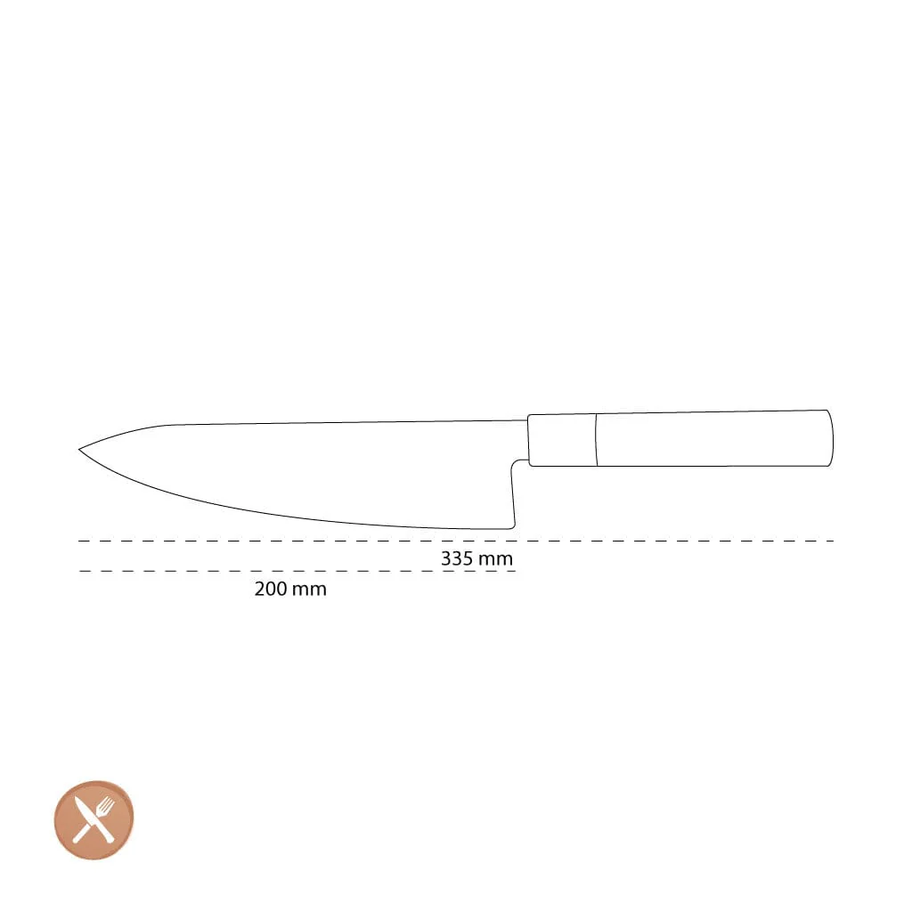 Kai Shun - Magoroku Pakka Koksmes 20,0 cm - Afbeelding 8