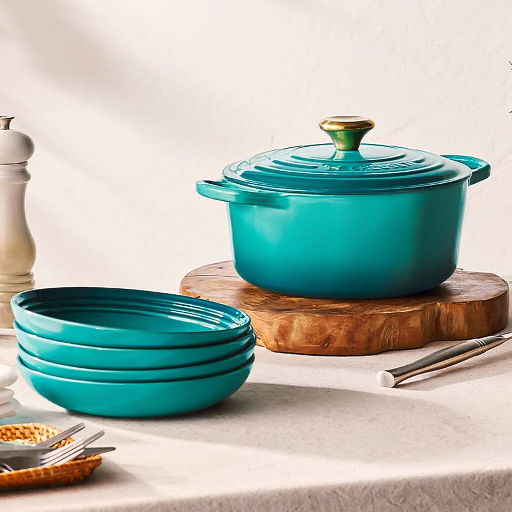 Le Creuset - Signature Braadpan - Bleu Riviera - 24 cm - Afbeelding 6