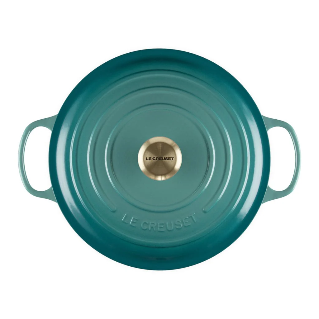 Le Creuset - Signature Braadpan - Bleu Riviera - 28 cm - Afbeelding 8