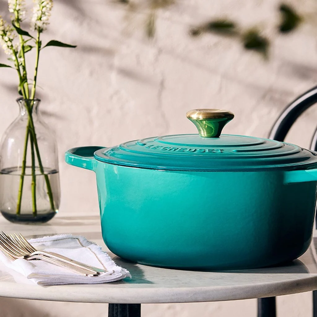 Le Creuset - Signature Braadpan - Bleu Riviera - 28 cm - Afbeelding 6