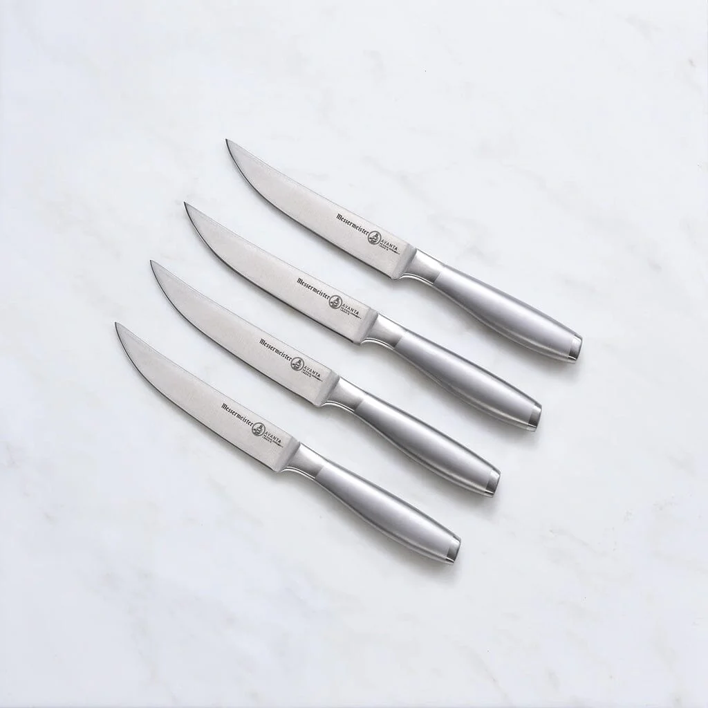 Messermeister - Avanta 4-delige zilvere steak messenset - Afbeelding 7