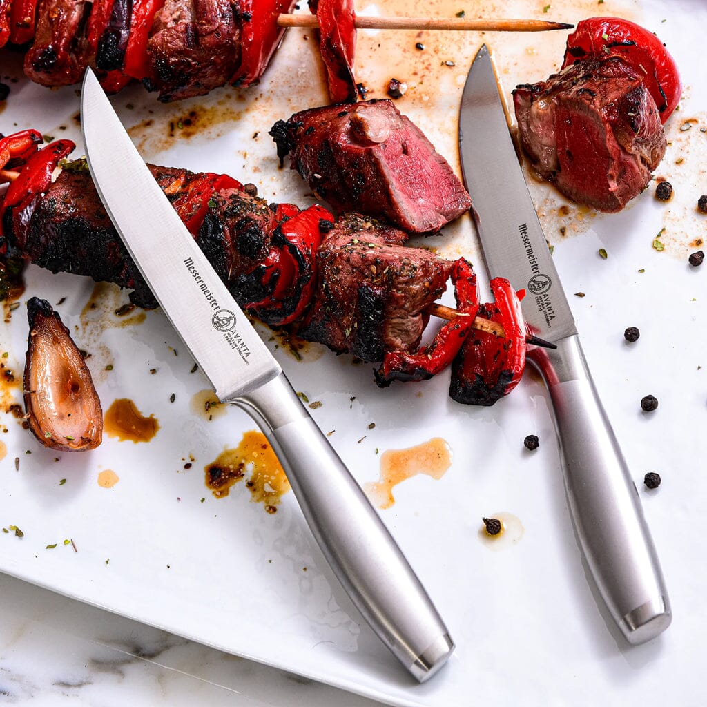 Messermeister - Avanta 4-delige zilvere steak messenset - Afbeelding 4